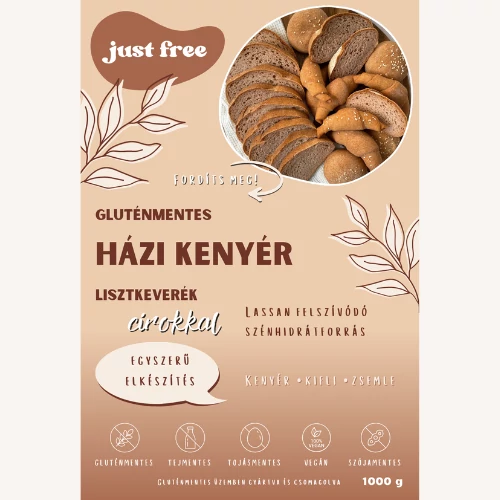 Kép 1/3 - Gluténmentes kenyér liszt cirokkal